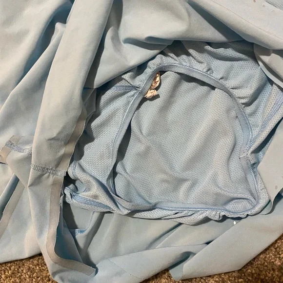 Lululemon Find Your Pace High Rise Lined Short 3” blue chill size 10 - Picture 5 of 8